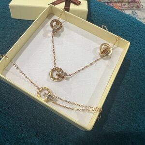 S.Steel earring, Nickels and bracelet set